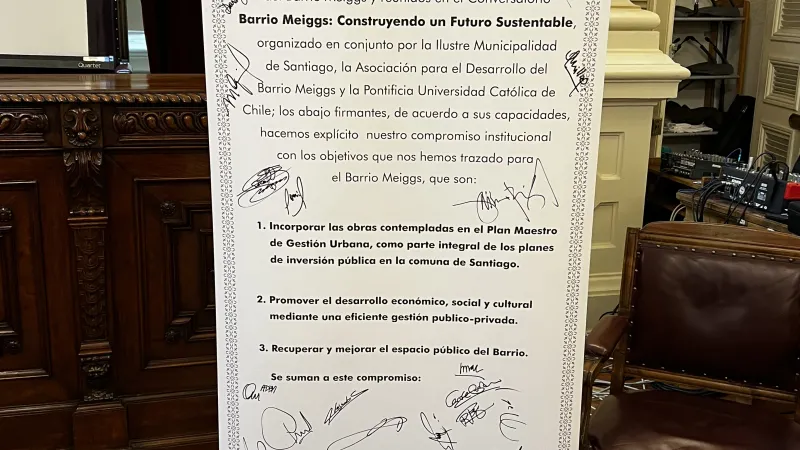 Firma de la Carta de Meiggs